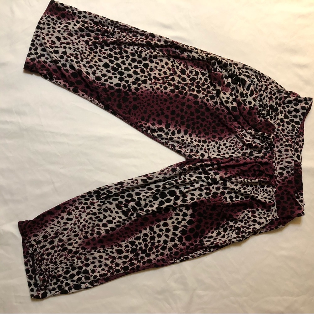 Mini leopard print joggers
